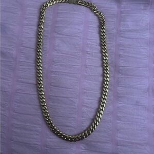 Men's Gold Cuban Link Chain Necklace